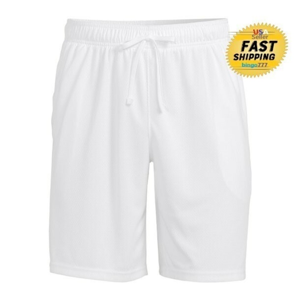 Athletic Works Shorts XL Men's 40/42 X-Large Active Core Moisture Wicking White